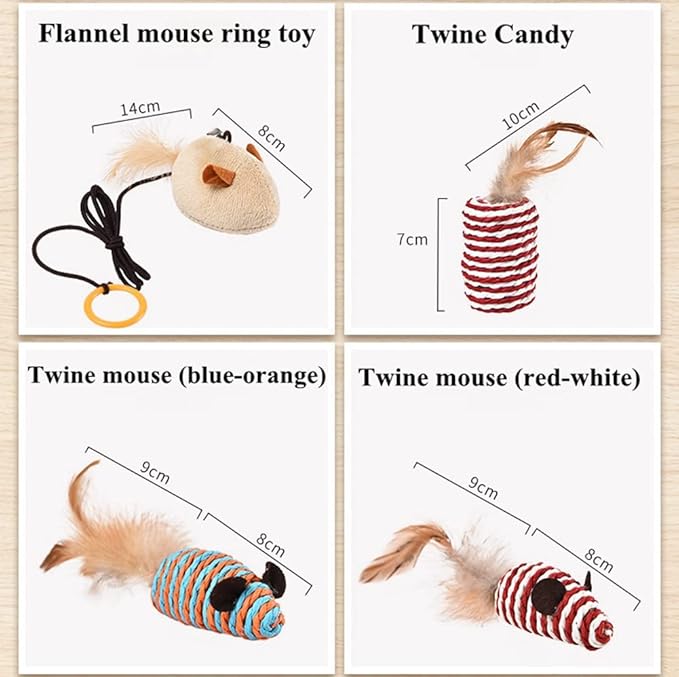 7 Pack Ferret Toys - Interactive Ferret Toys